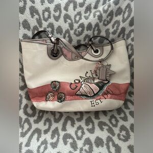 Coach beach inspired shoulder bag